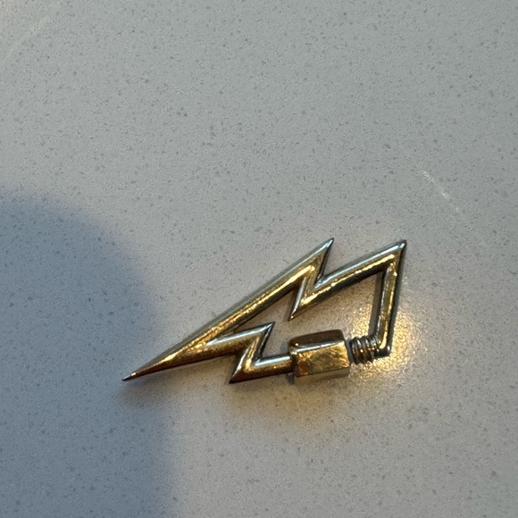 Gold Lightning Bolt Lock - Picture 4 of 6